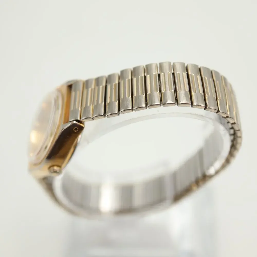 Vintage Pulsar by Seiko Gold Tone 24mm Womens Watch Date V827-0430 w New Battery